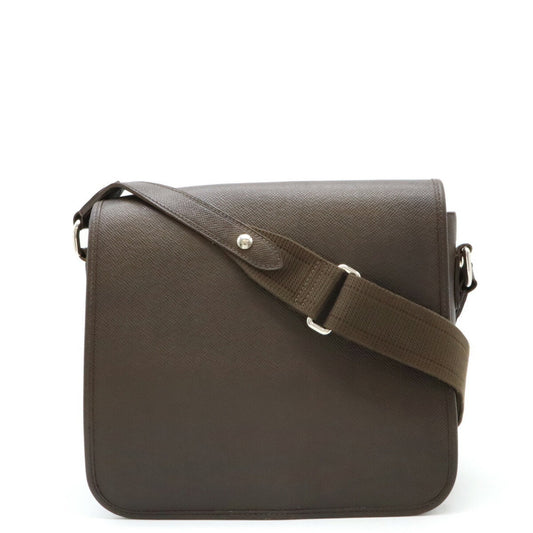Louis Vuitton Grizzly Taiga Leather Shoulder Bag ()