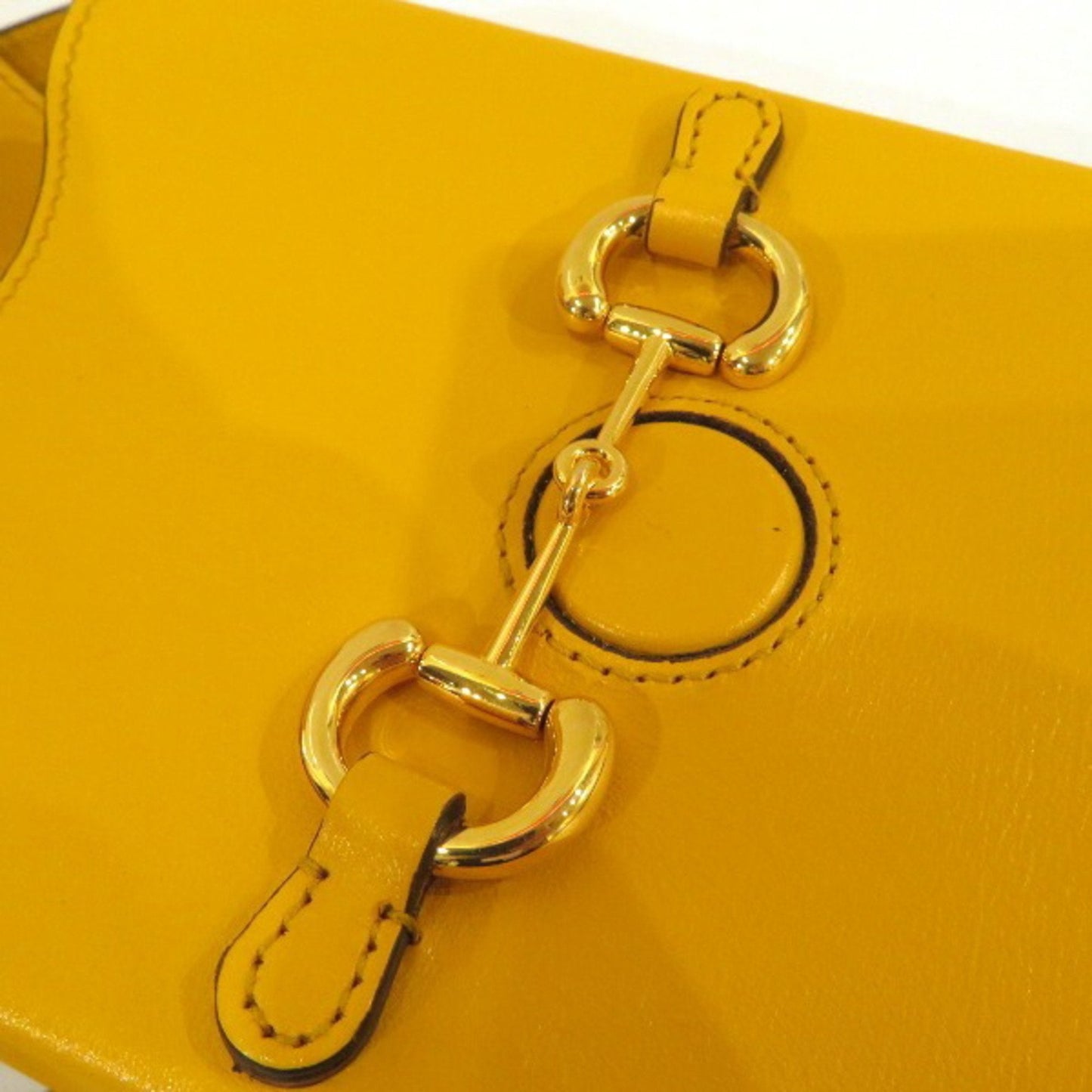 Gucci Yellow Leather Shoulder Bag