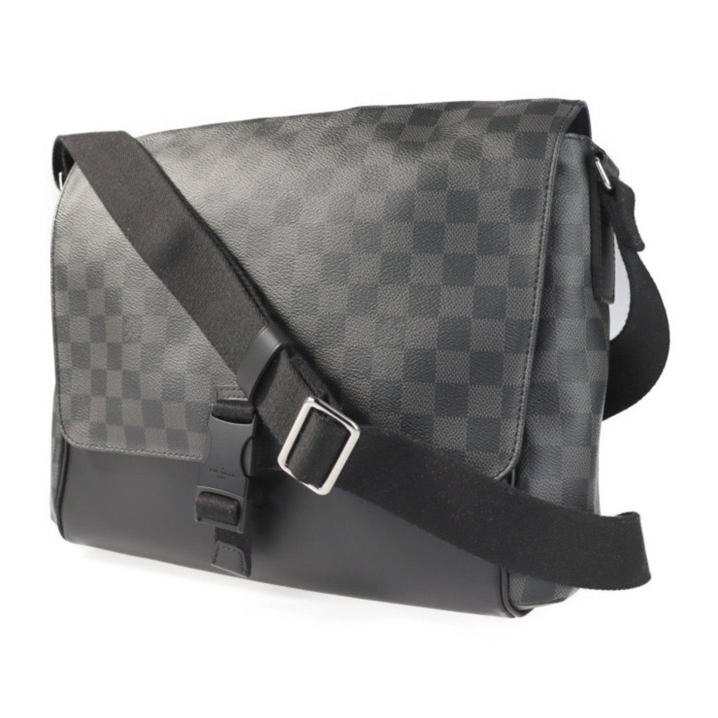 Louis Vuitton Black Gray Handbag Shopping Bag Shoulder Bag Tote Bag
