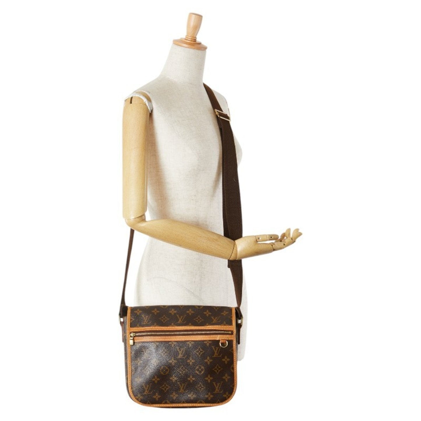 Louis Vuitton Monogram Brown Pvc Leather Shoulder Bag