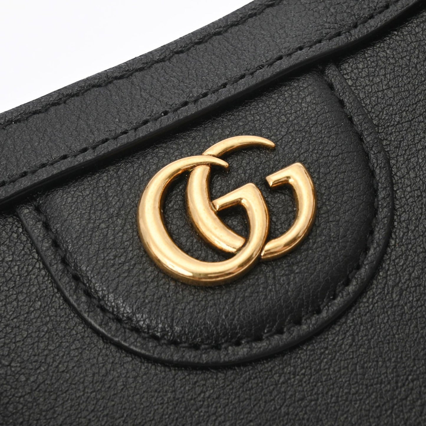 Gucci Black Yellow Leather Handbag Tote Bag