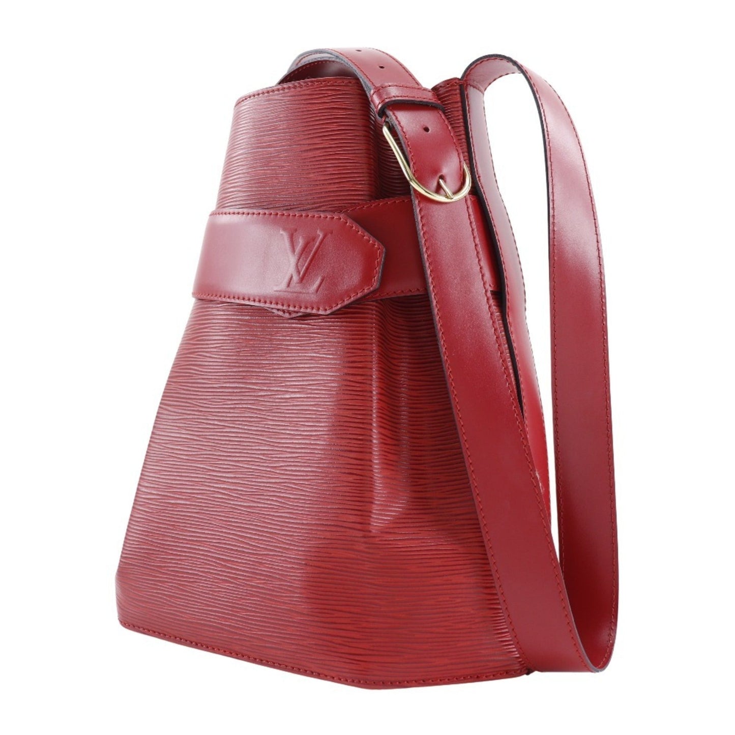Louis Vuitton Castilian Red Red Color Epi Leather Shoulder Bag