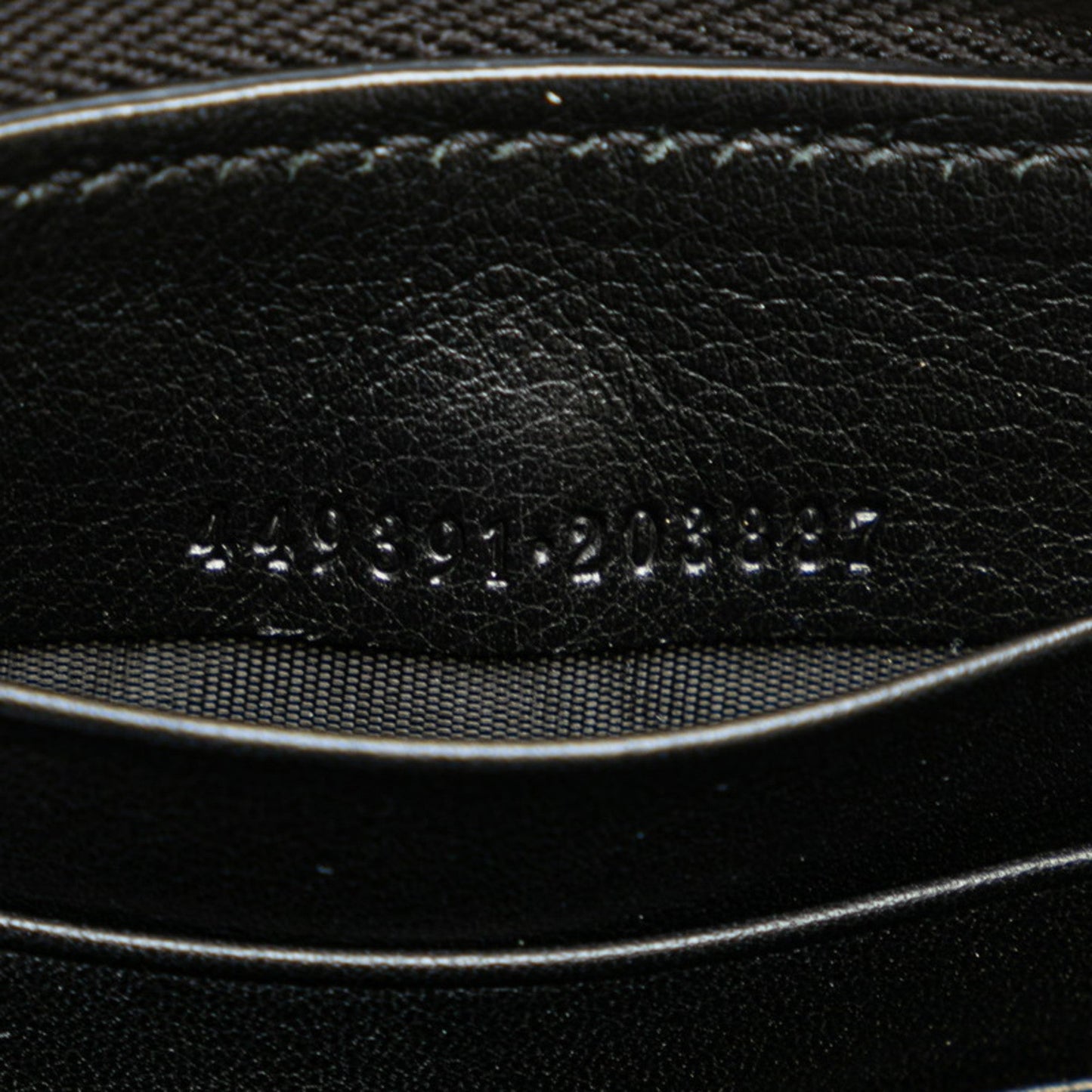 Gucci Black Leather Long Wallet (Bi-Fold)
