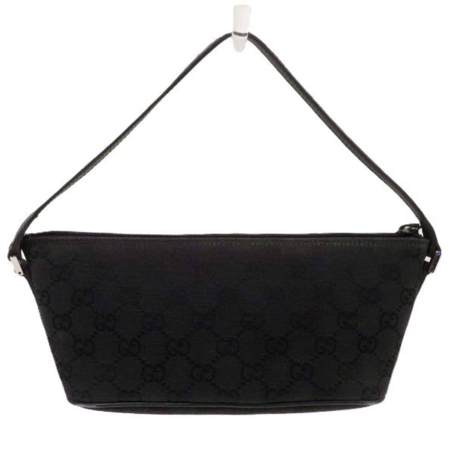 Gucci Black Gg Canvas Handbag