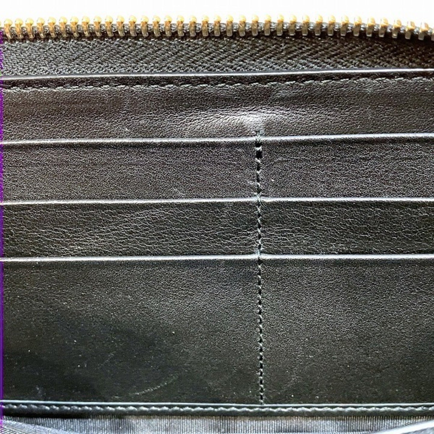 Gucci Guccissima Black Leather Long Wallet (Bi-Fold)