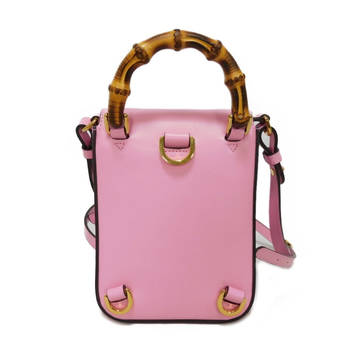 Gucci Pink Leather Handbag Shoulder Bag