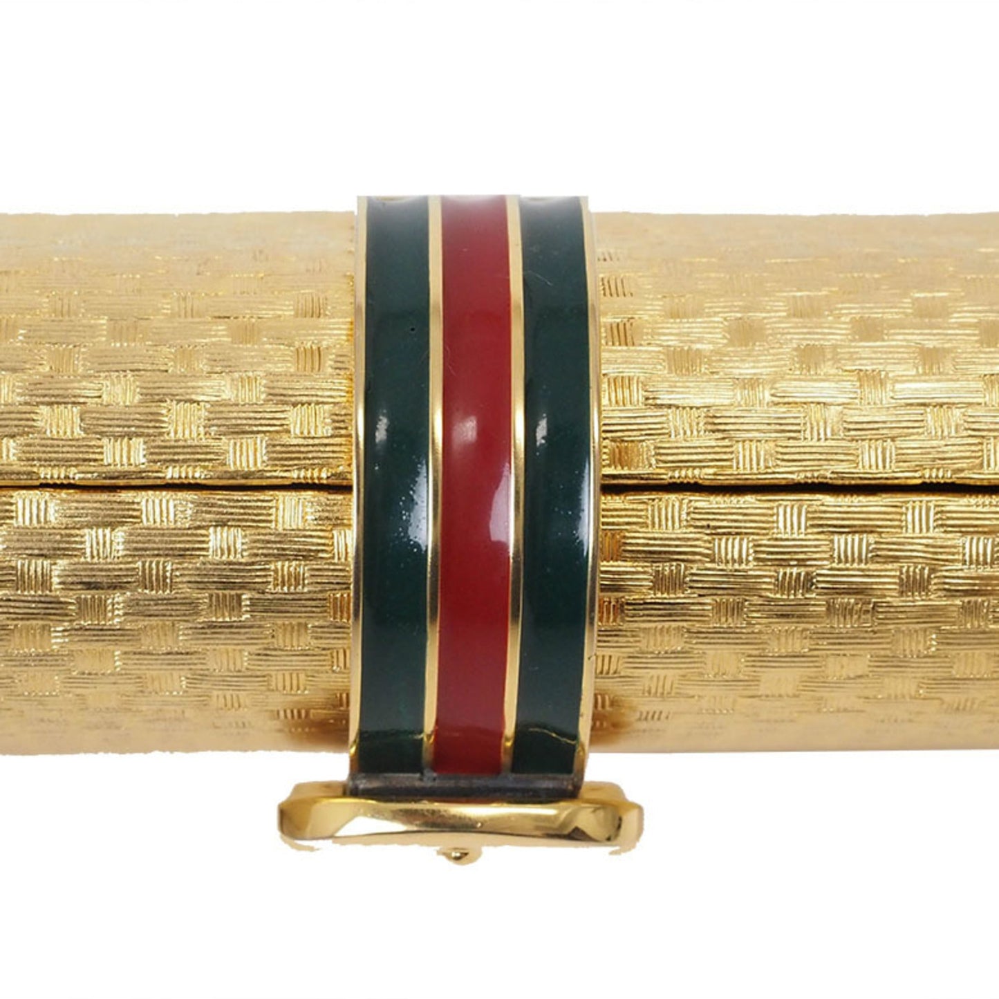 Gucci Gold Metal Clutch Bag