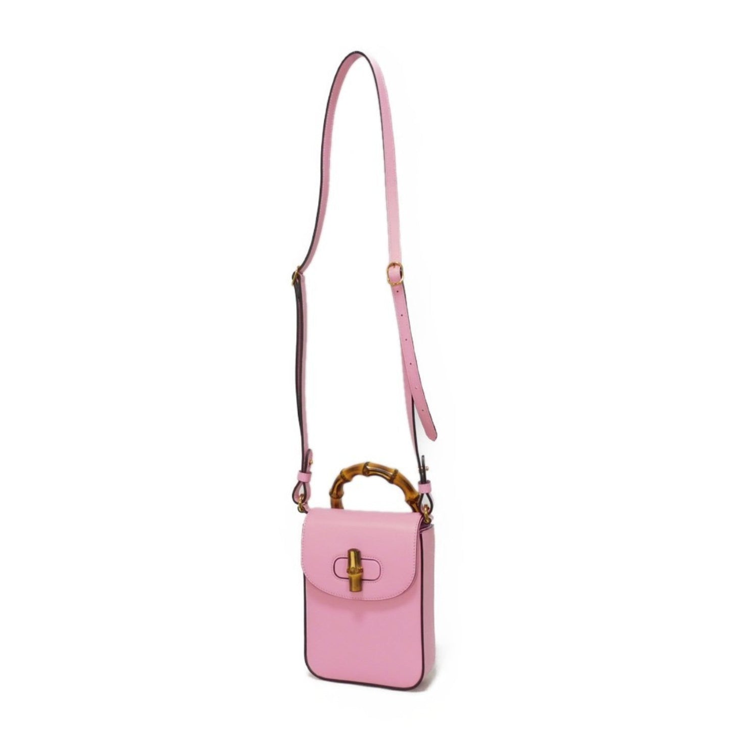 Gucci Pink Leather Handbag Shoulder Bag