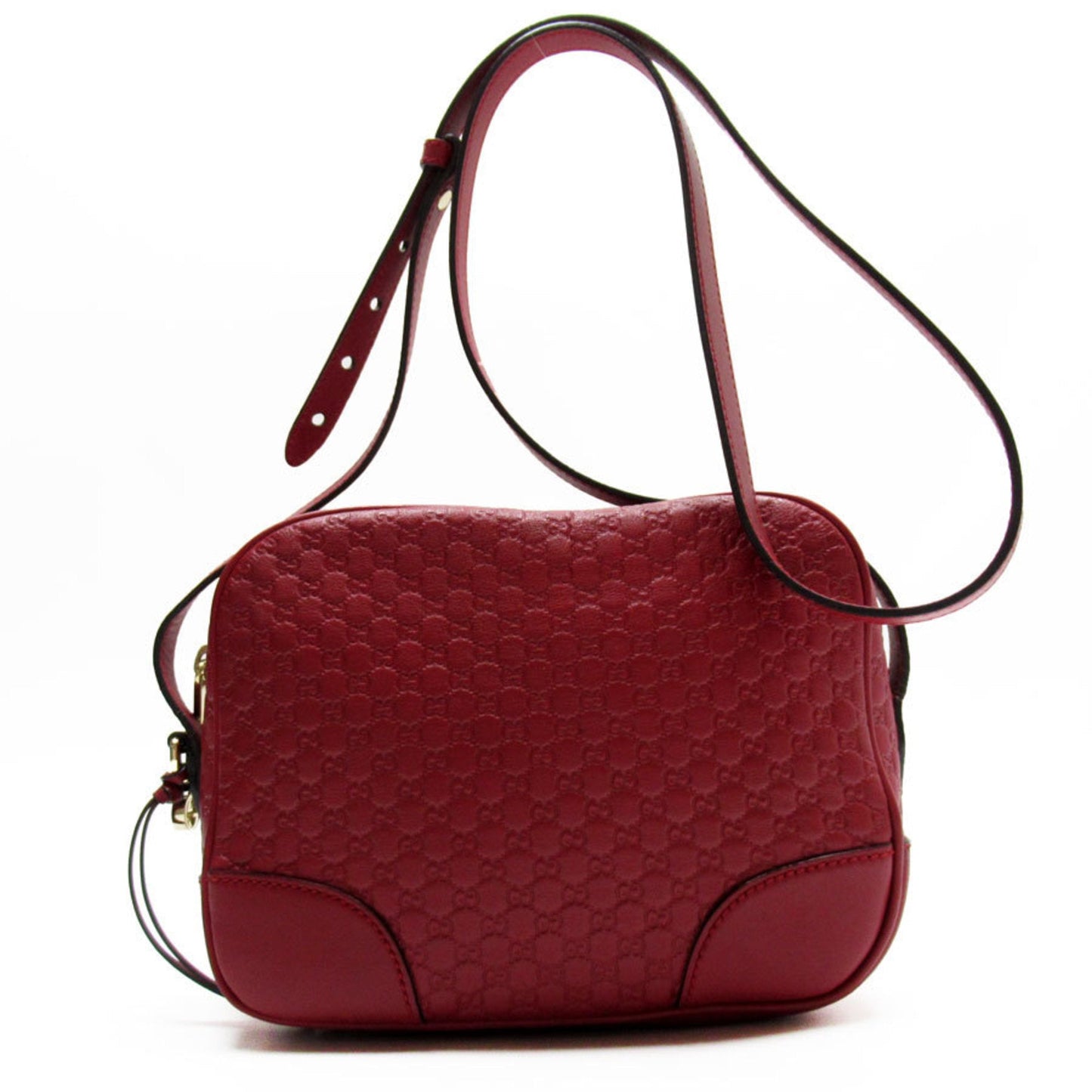 Gucci Dark Red Leather Shoulder Bag ()