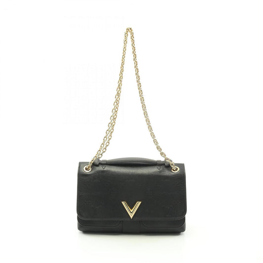 Louis Vuitton Black Noir Leather Shoulder Bag ()