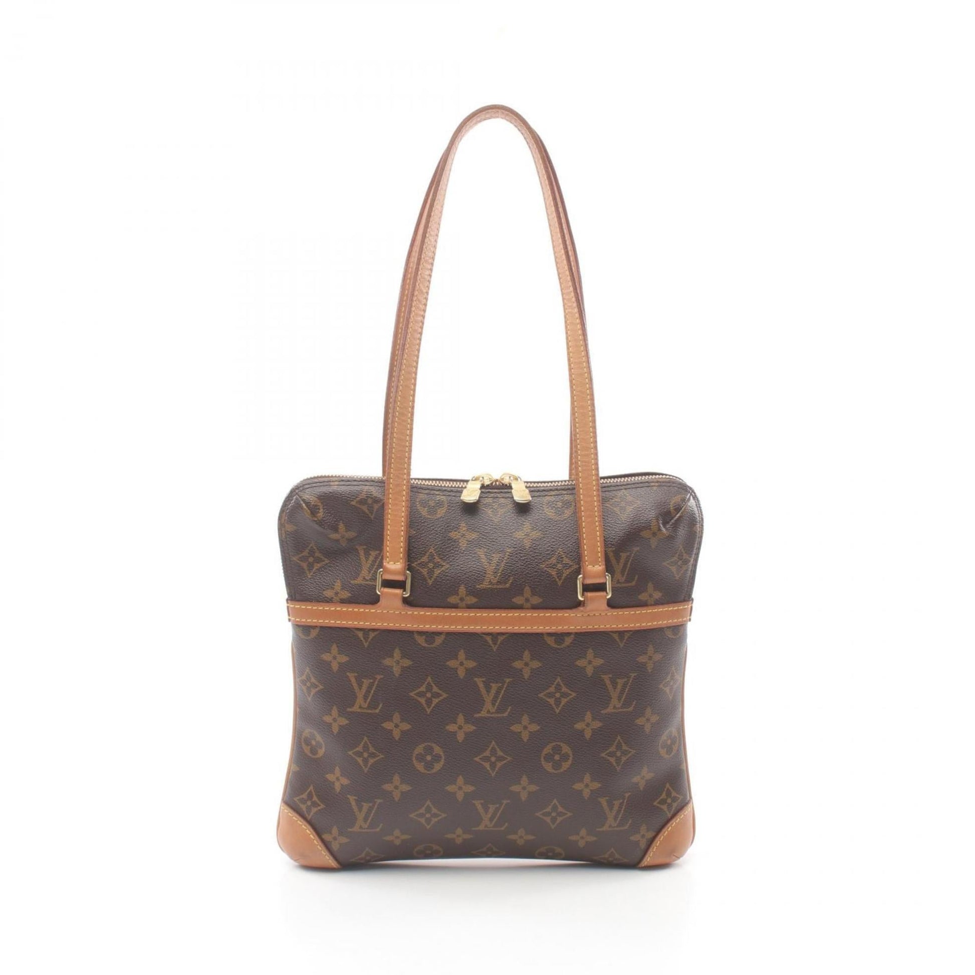 Louis Vuitton Brown Pvc Leather Shoulder Bag ()