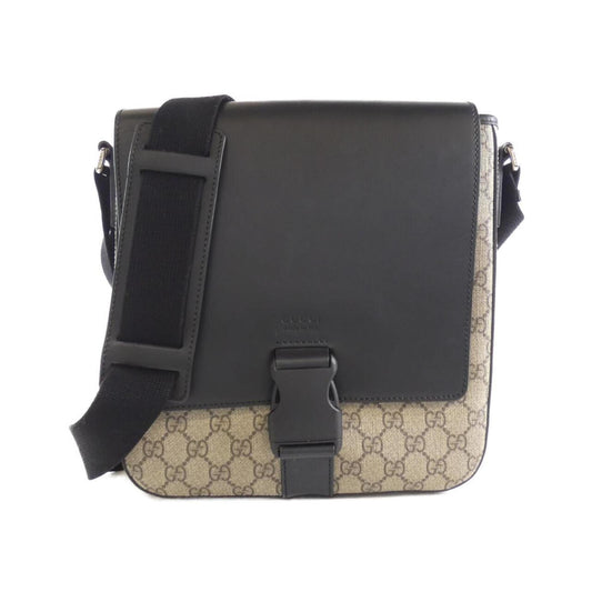 Gucci Beige Black Gg Supreme Leather Shoulder Bag ()