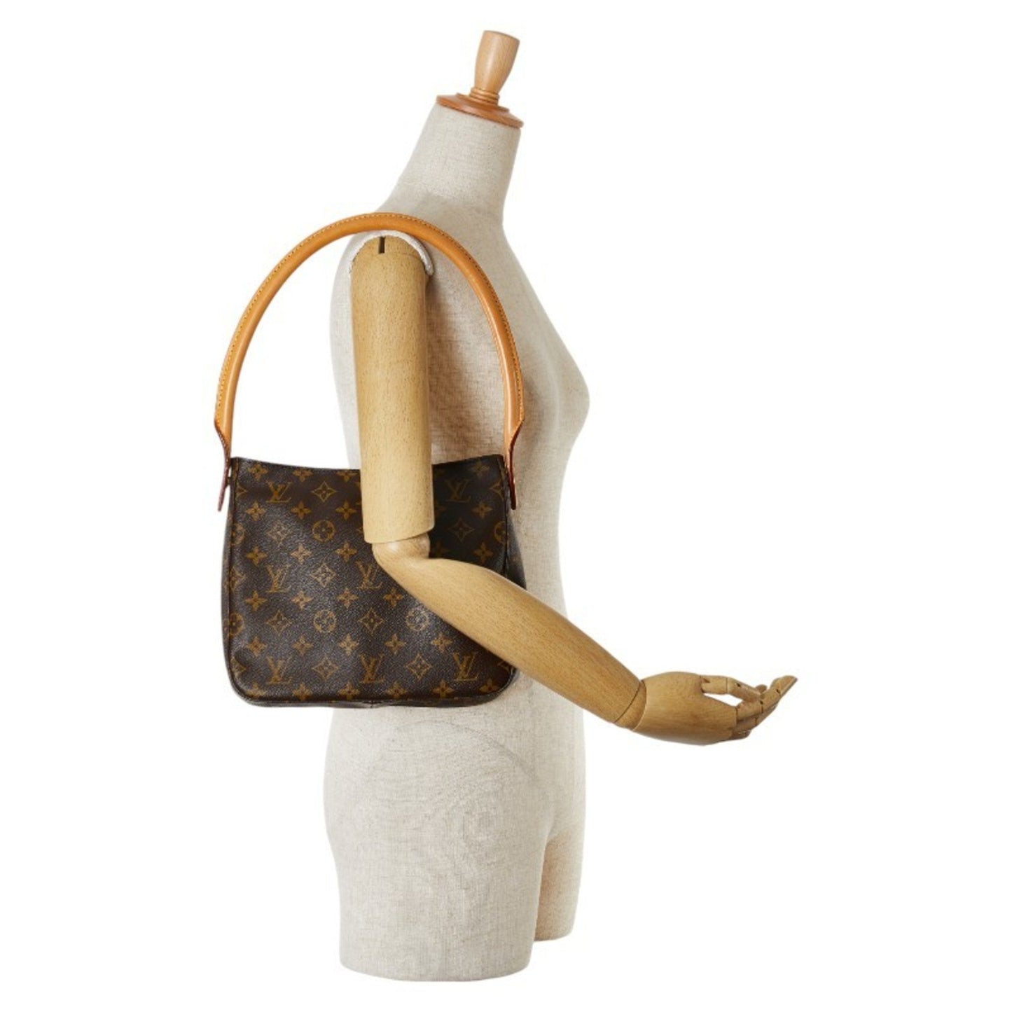 Louis Vuitton Brown Pvc Leather Handbag Shoulder Bag
