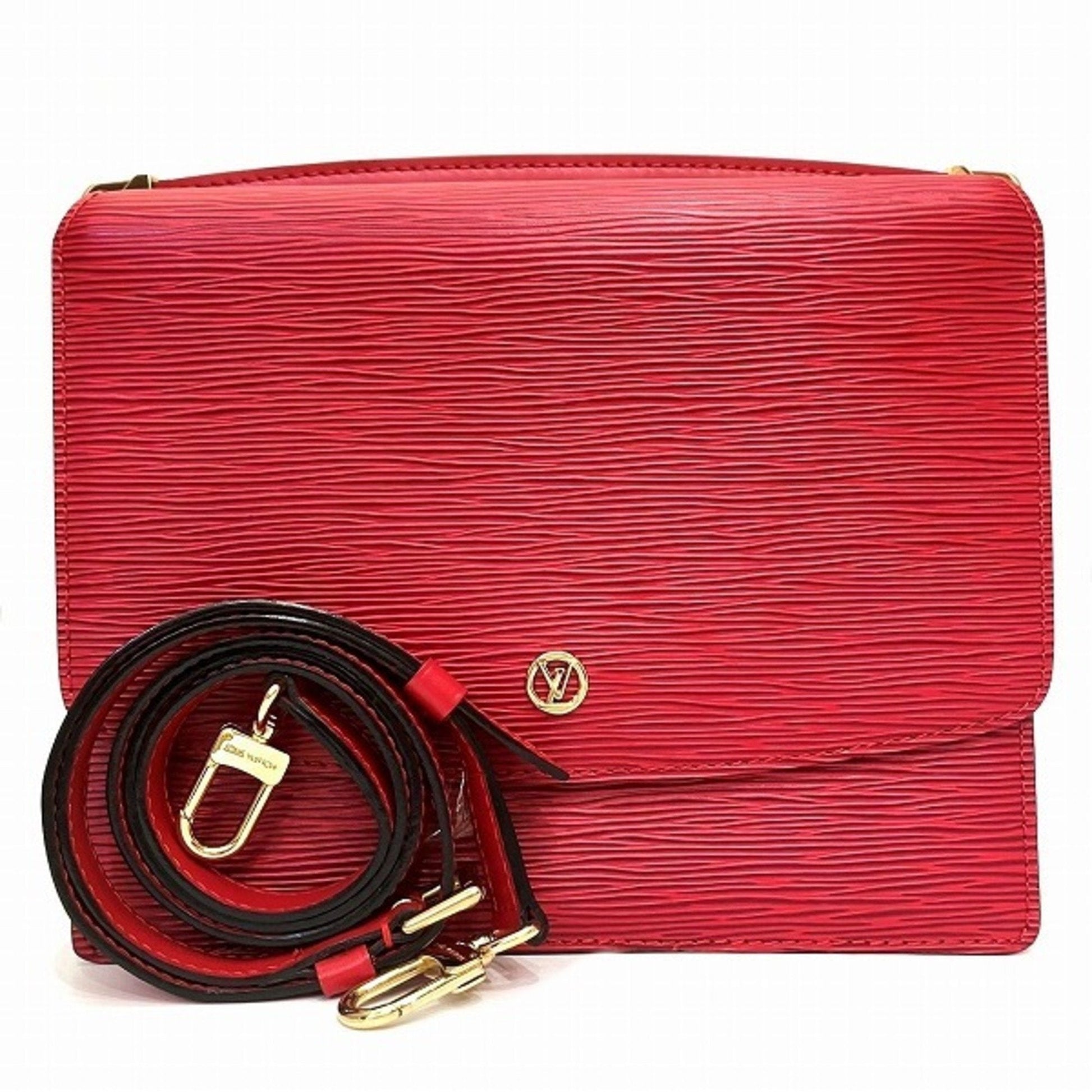 Louis Vuitton Castilian Red Epi Leather Shoulder Bag ()