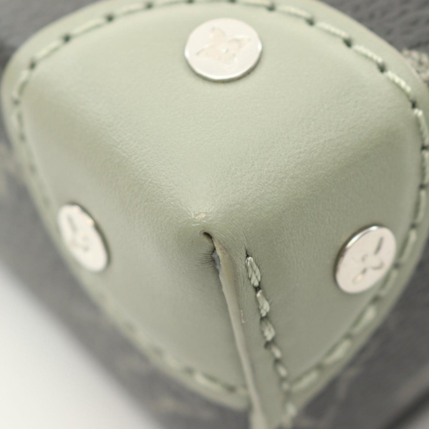 Louis Vuitton Khaki Coated Canvas Leather Shoulder Bag