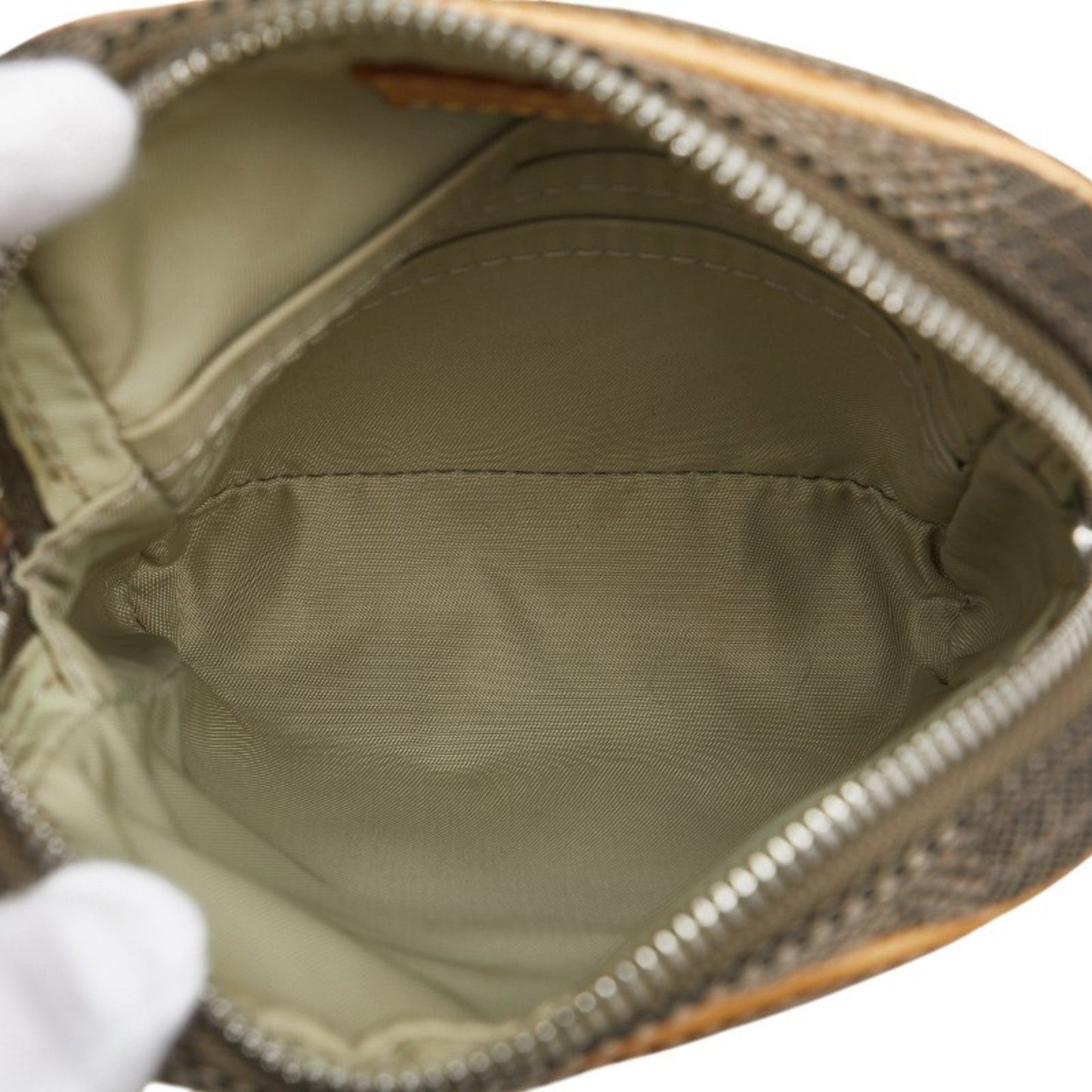 Louis Vuitton Earth Khaki Canvas Leather Shoulder Bag