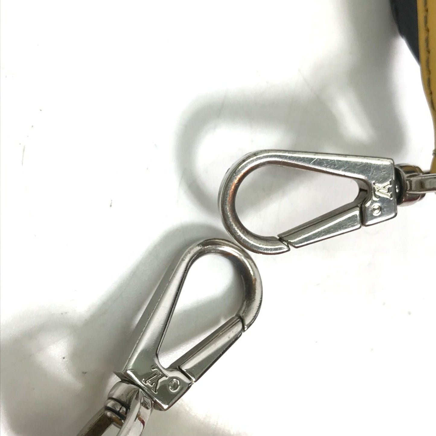 Louis Vuitton Black Leather Chain/Shoulder Wallet