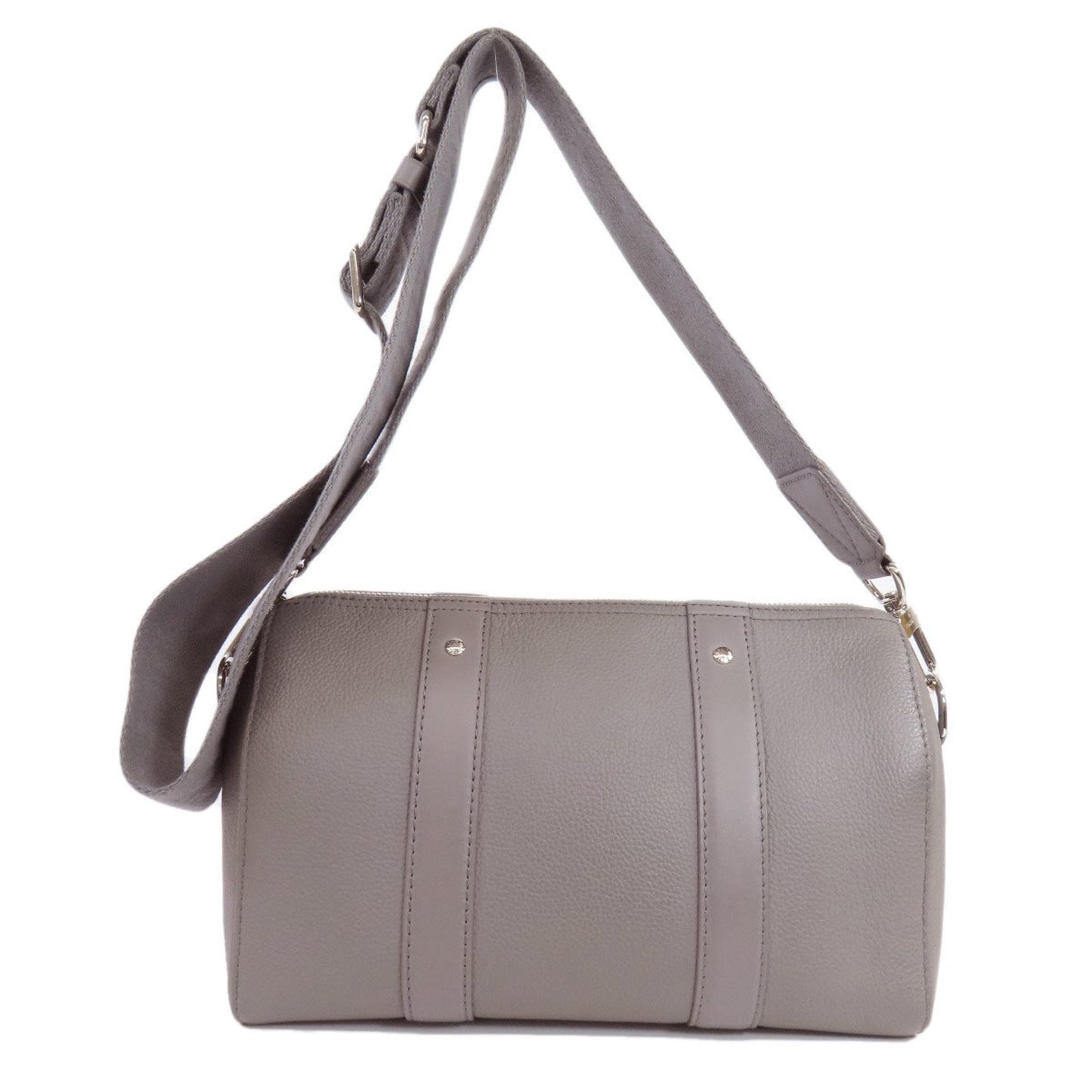 Louis Vuitton Gray Leather Shoulder Bag