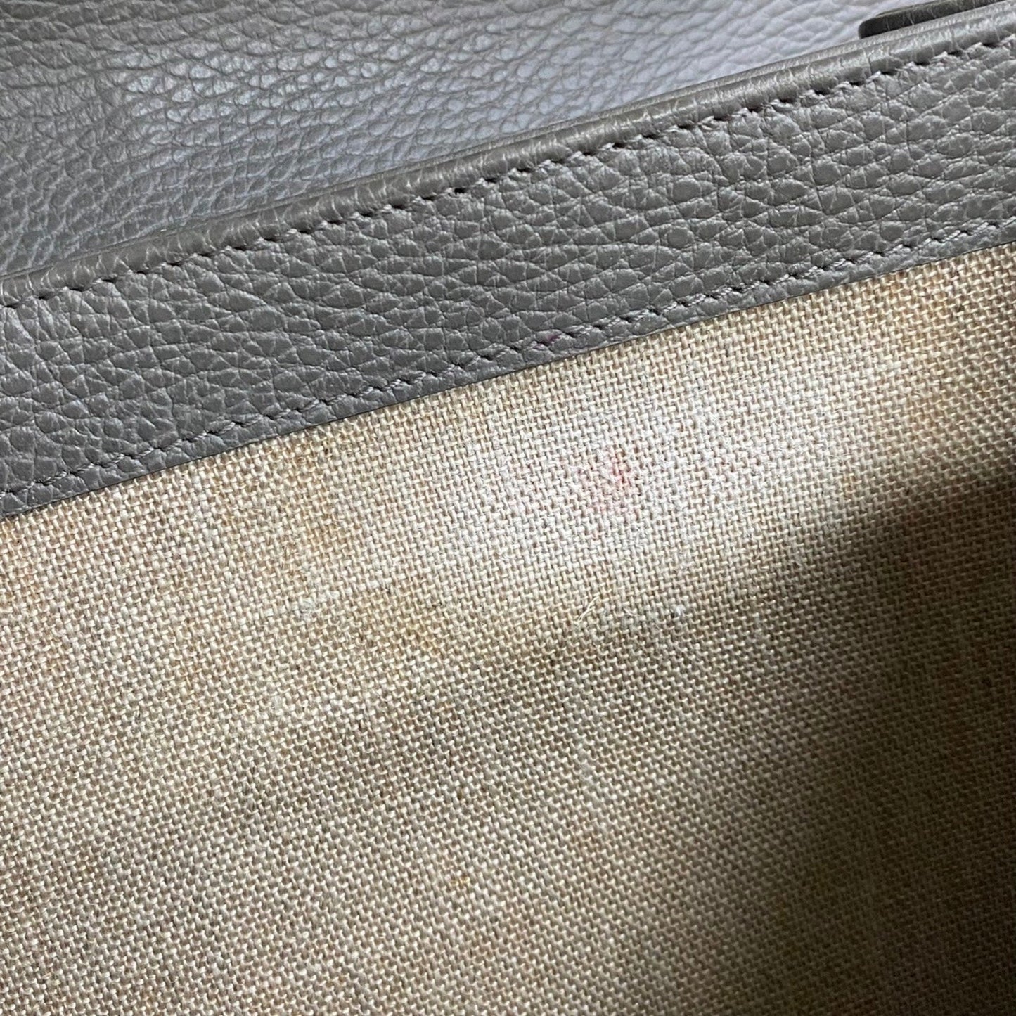 Gucci Gray Leather Handbag Shoulder Bag
