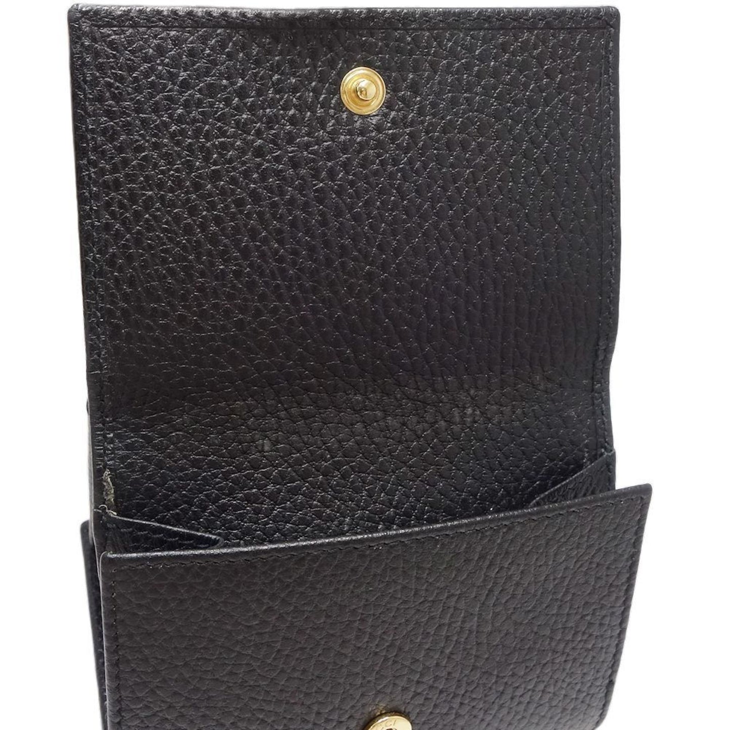 Gucci Black Leather Wallet (Tri-Fold)