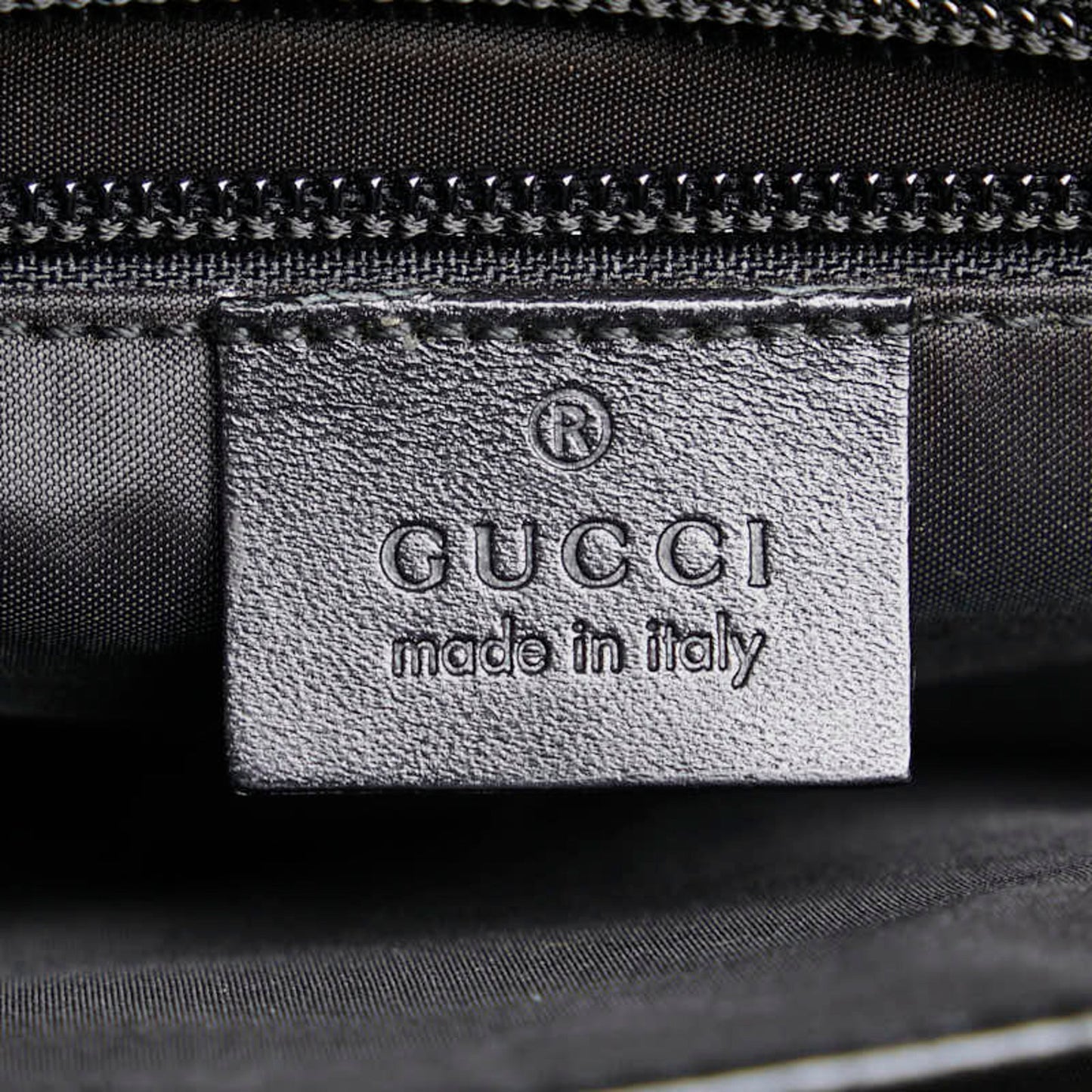 Gucci Black Canvas Leather Clutch Bag