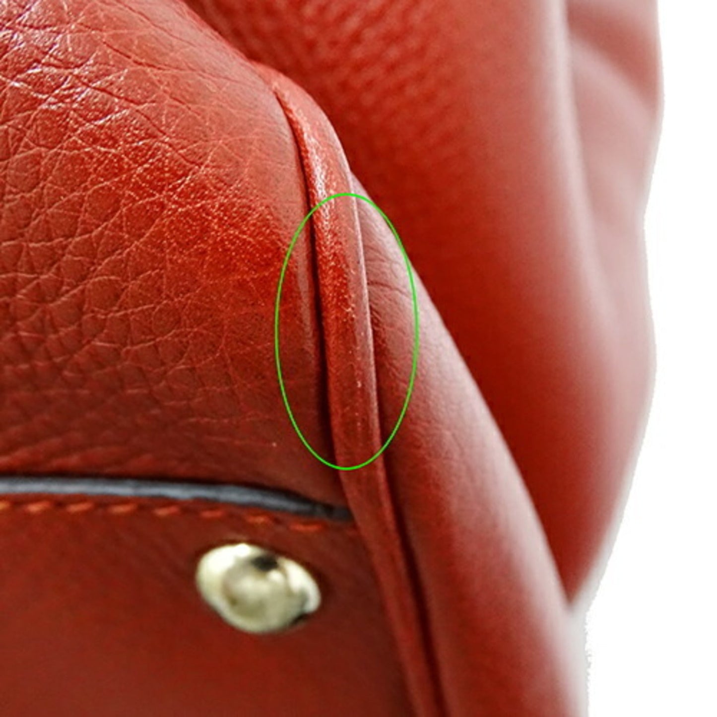 Gucci Red Color Leather Handbag Shoulder Bag