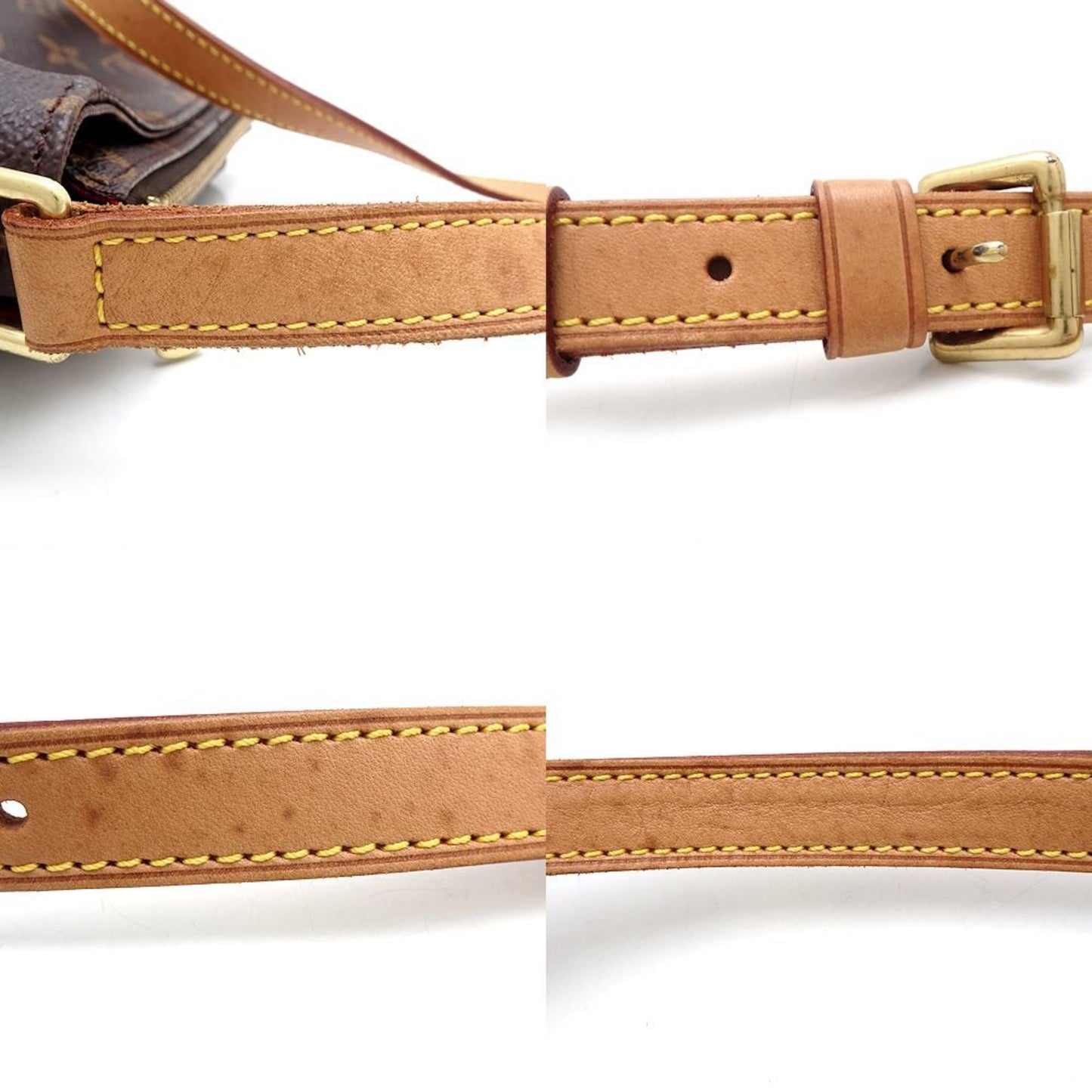 Louis Vuitton Brown Canvas Shoulder Bag