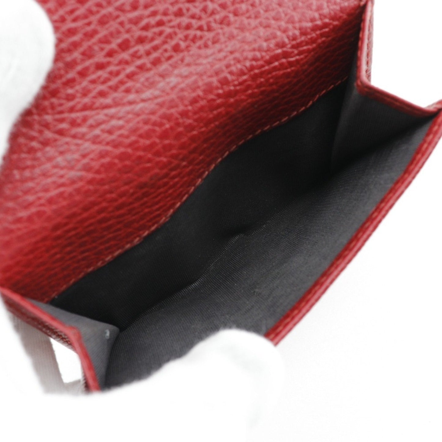 Gucci Red Color Leather Wallet (Bi-Fold)