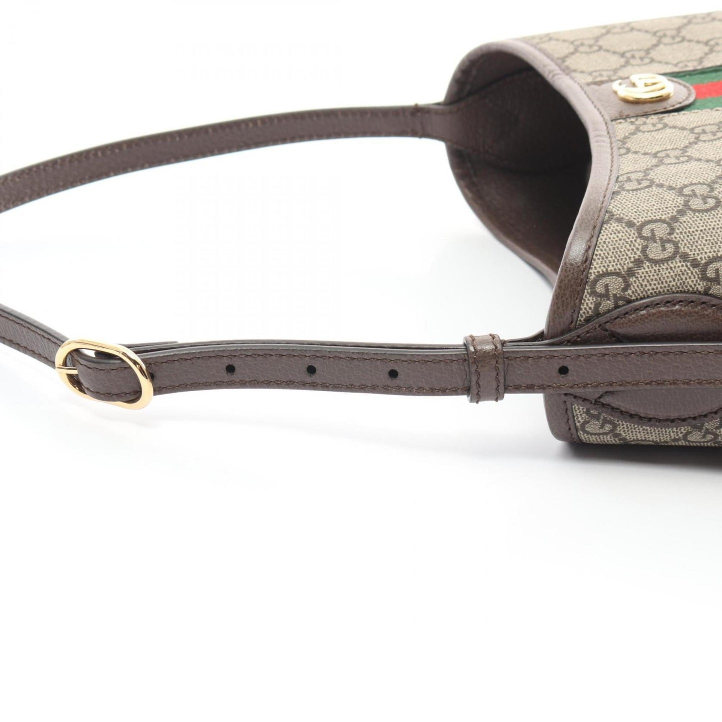 Gucci Beige Brown Multi-Color Gg Supreme Leather Shoulder Bag