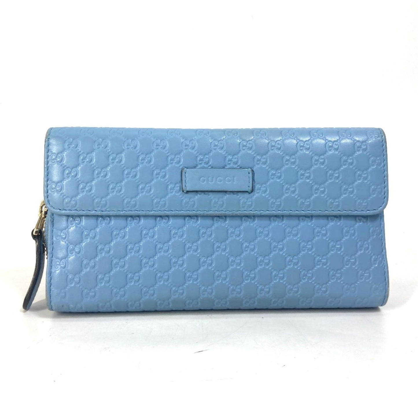 Gucci Blue Leather Long Wallet (Bi-Fold) ()