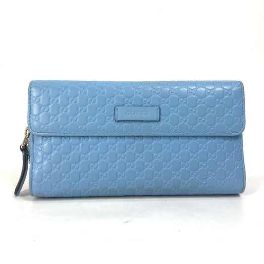Gucci Blue Leather Long Wallet (Bi-Fold) ()
