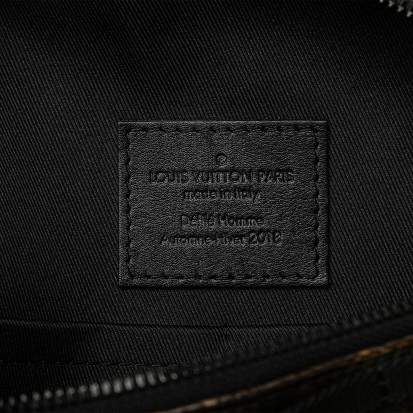 Louis Vuitton Black Brown Vinyl Leather Shoulder Bag