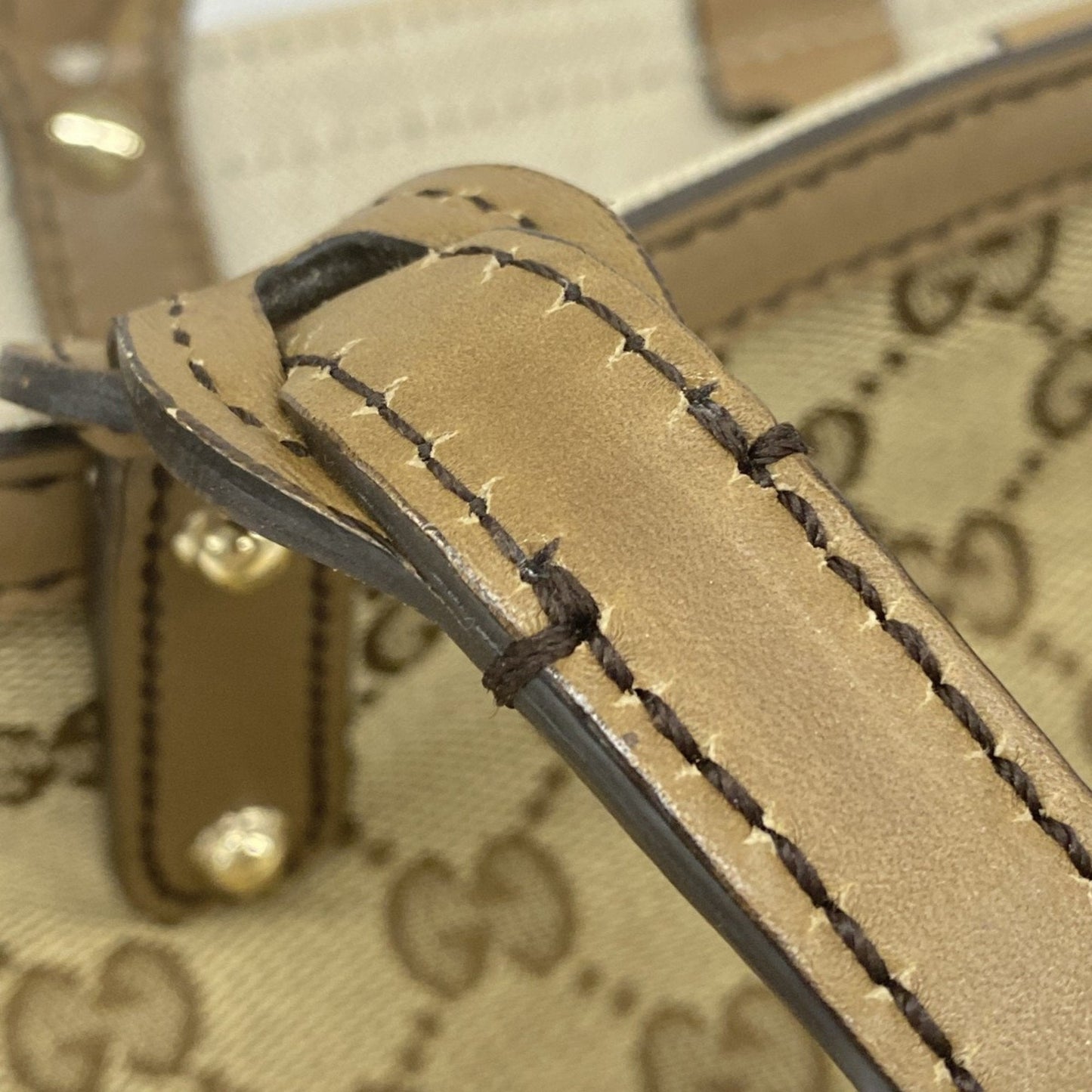 Gucci Brown Canvas Tote Bag