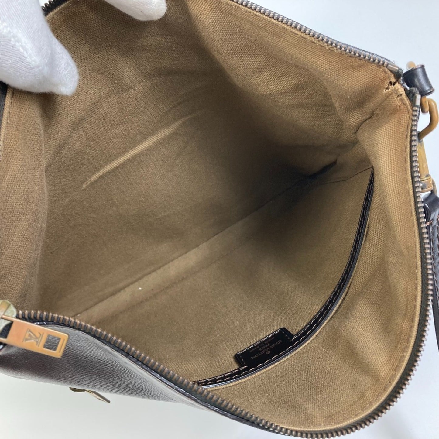 Louis Vuitton Brown Leather Shoulder Bag