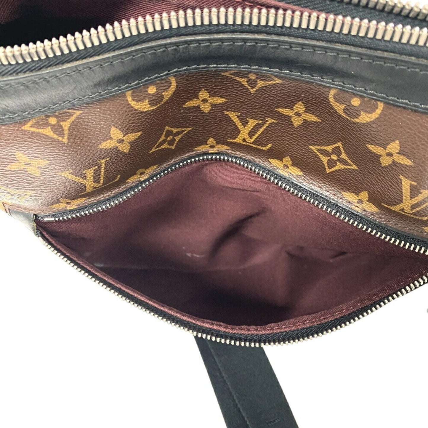 Louis Vuitton Monogram Macassar Brown Leather Shoulder Bag
