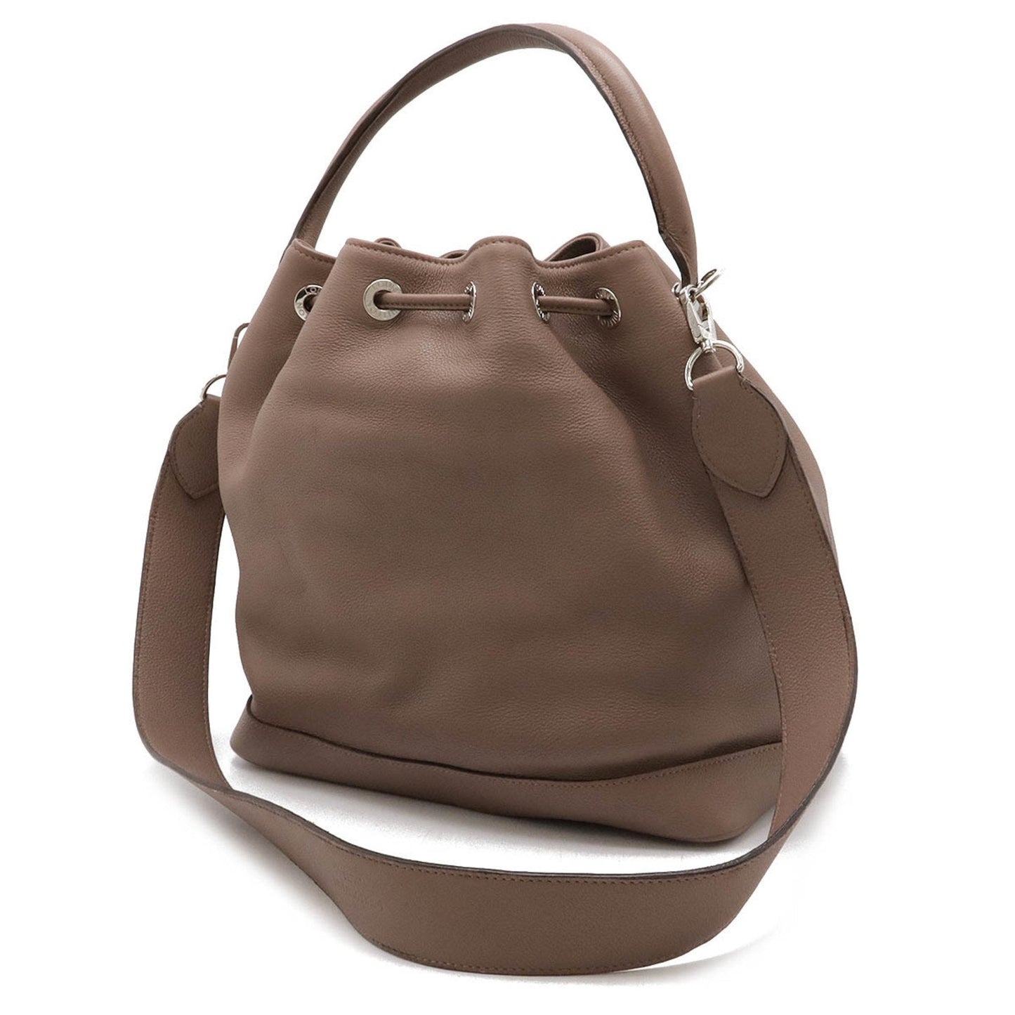 Louis Vuitton Brown Pink Leather Handbag Shoulder Bag