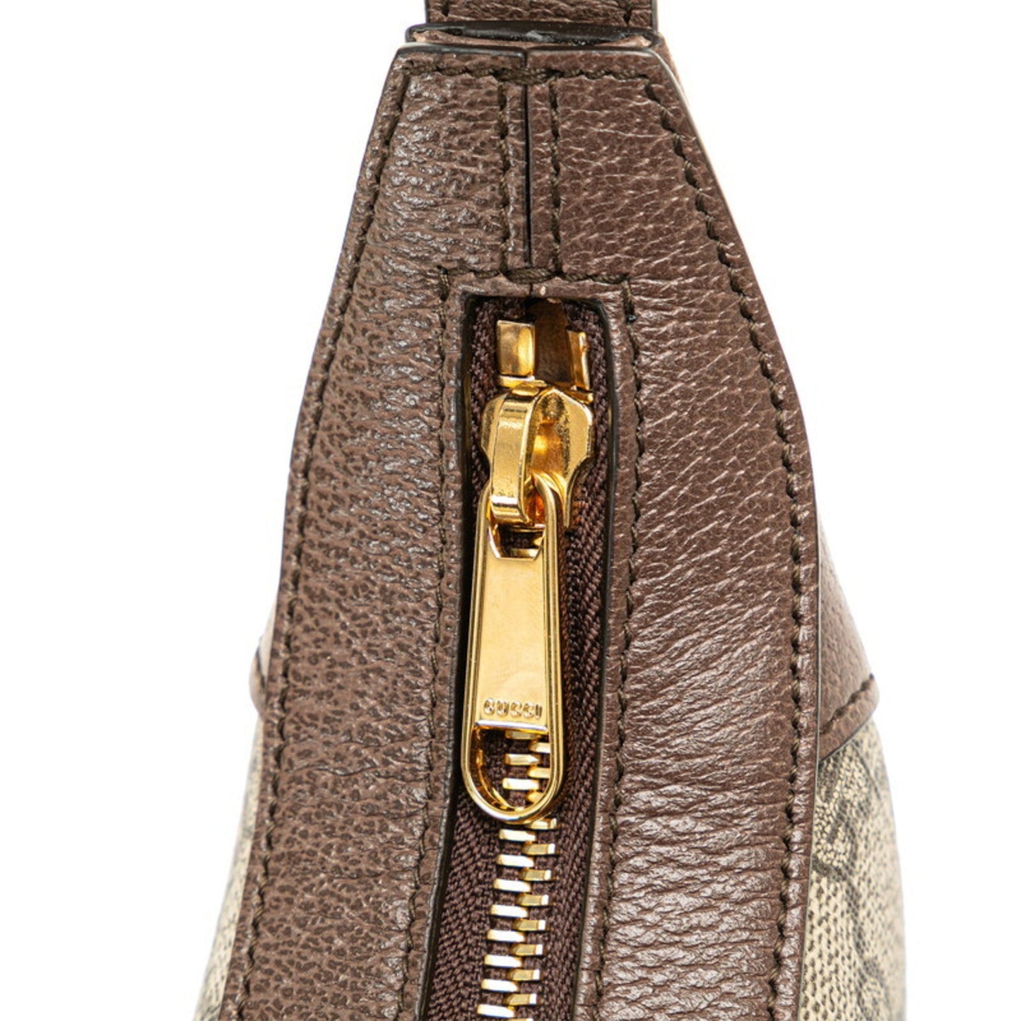 Gucci Beige Brown Pvc Leather Handbag