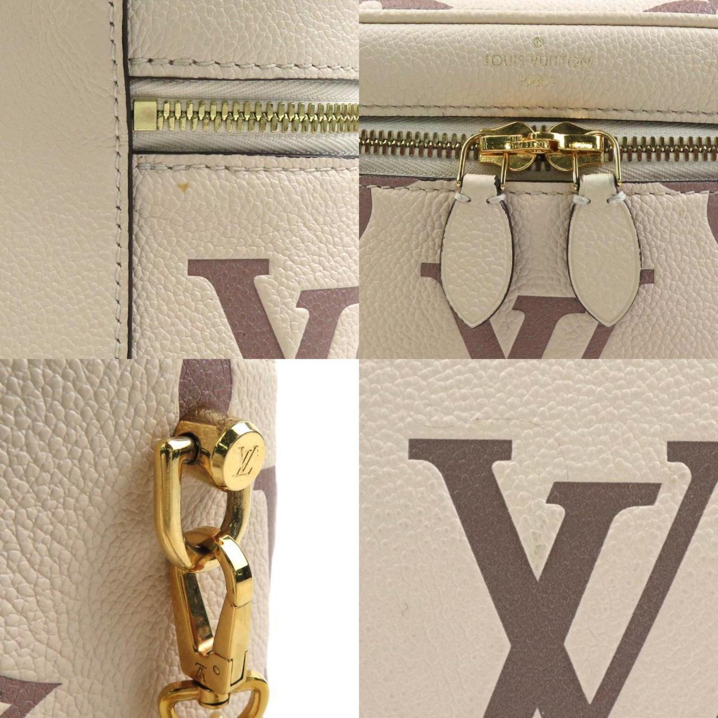 Louis Vuitton Bicolor Ivory Monogram Empreinte Shoulder Bag