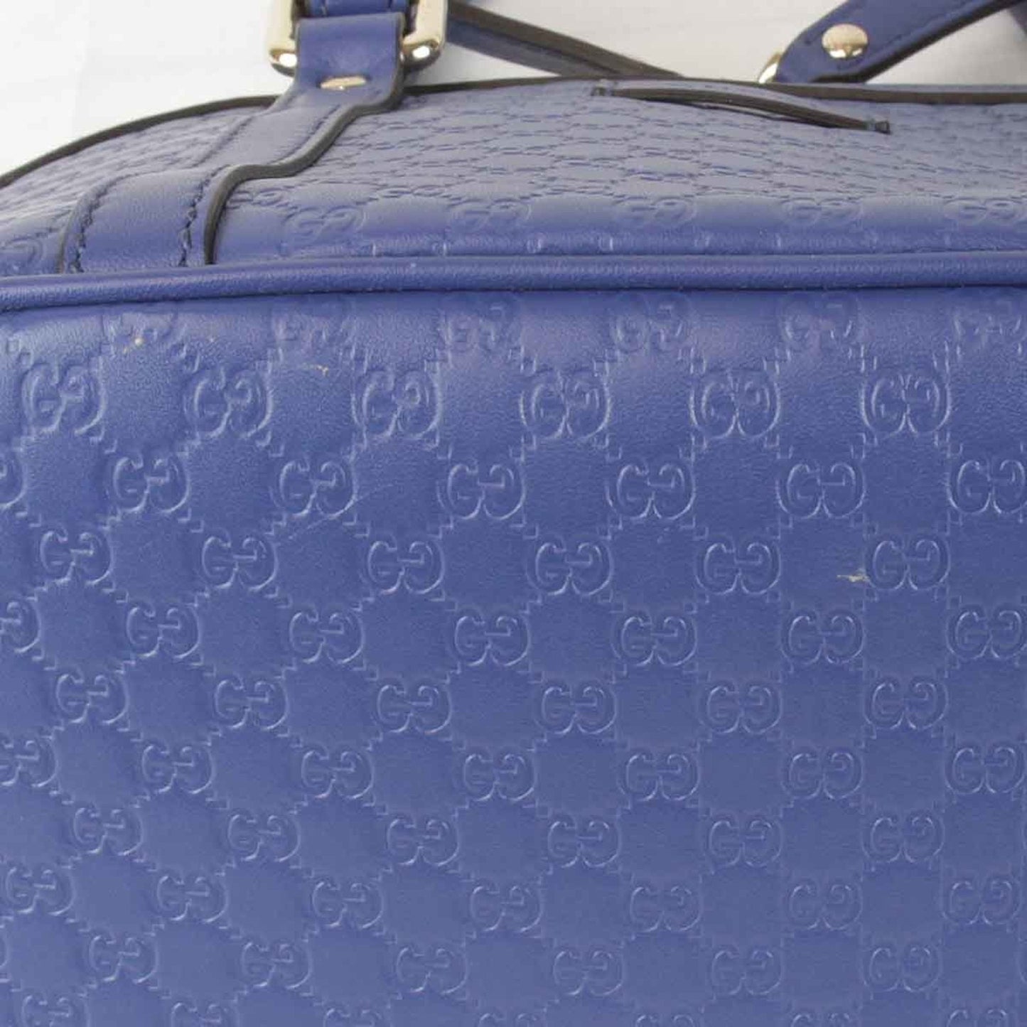 Gucci Blue Leather Handbag