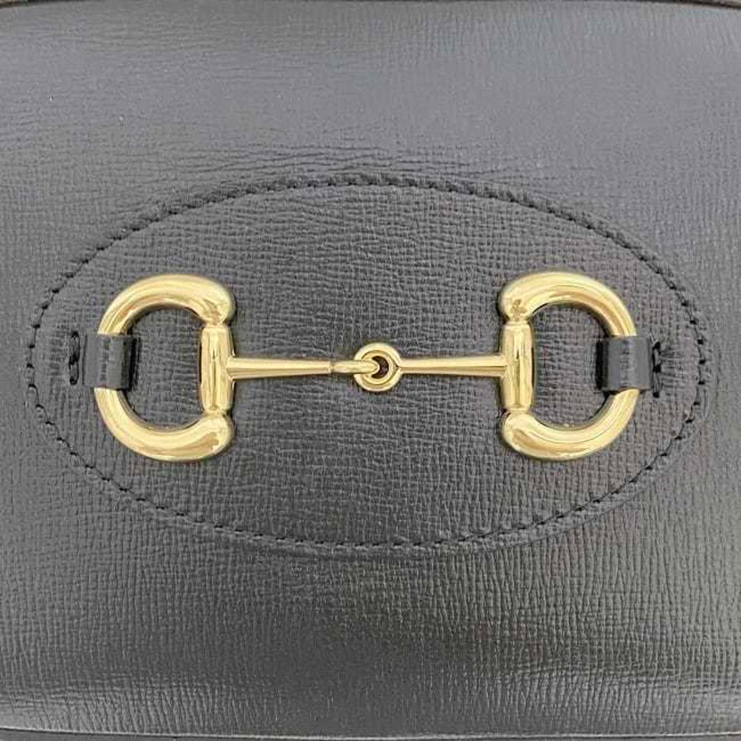 Gucci Horsebit Black Leather Pochette Shoulder Bag