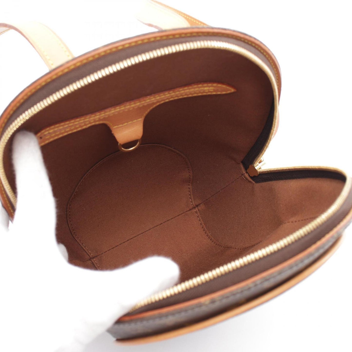 Louis Vuitton Brown Coated Canvas Leather Backpack