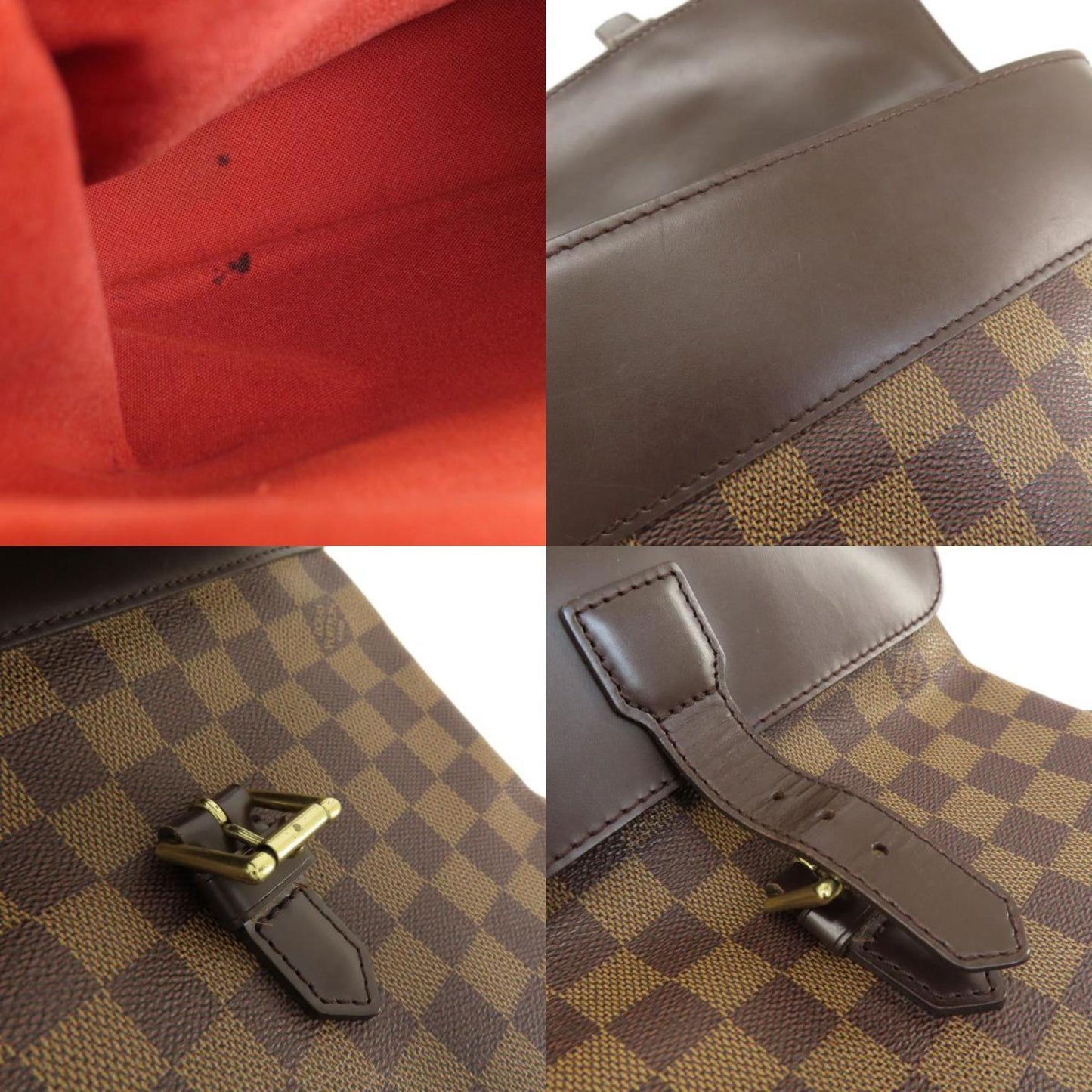 Louis Vuitton Damier Canvas Ebene Damier Canvas Backpack