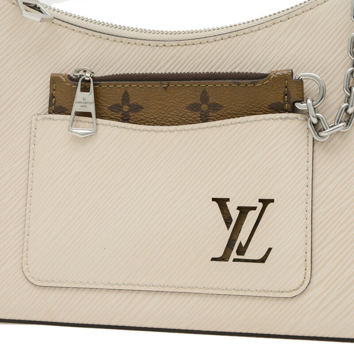 Louis Vuitton Beige Cream Epi Leather Pouch Shoulder Bag