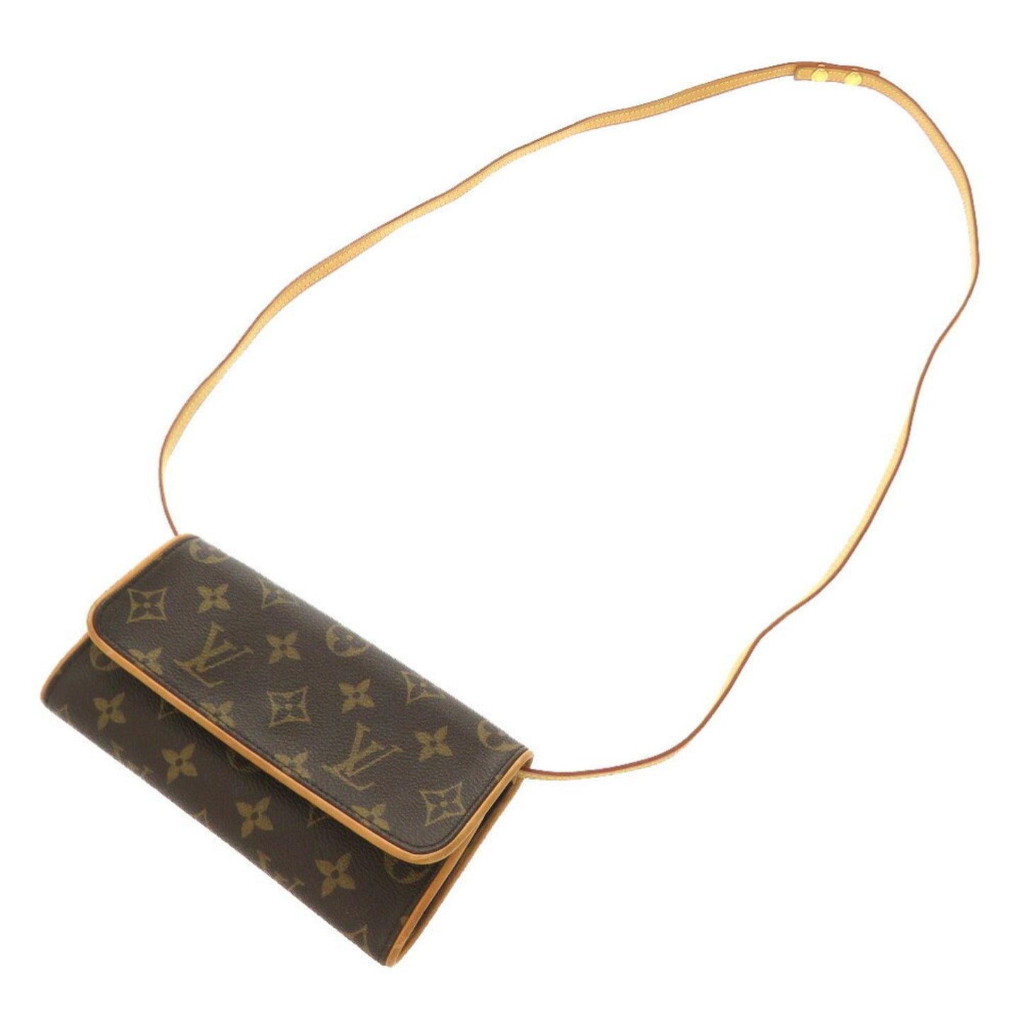 Louis Vuitton Brown Monogram Pochette Shoulder Bag