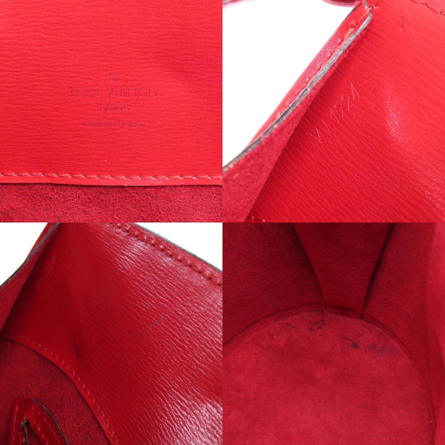 Louis Vuitton Red Color Epi Leather Shoulder Bag