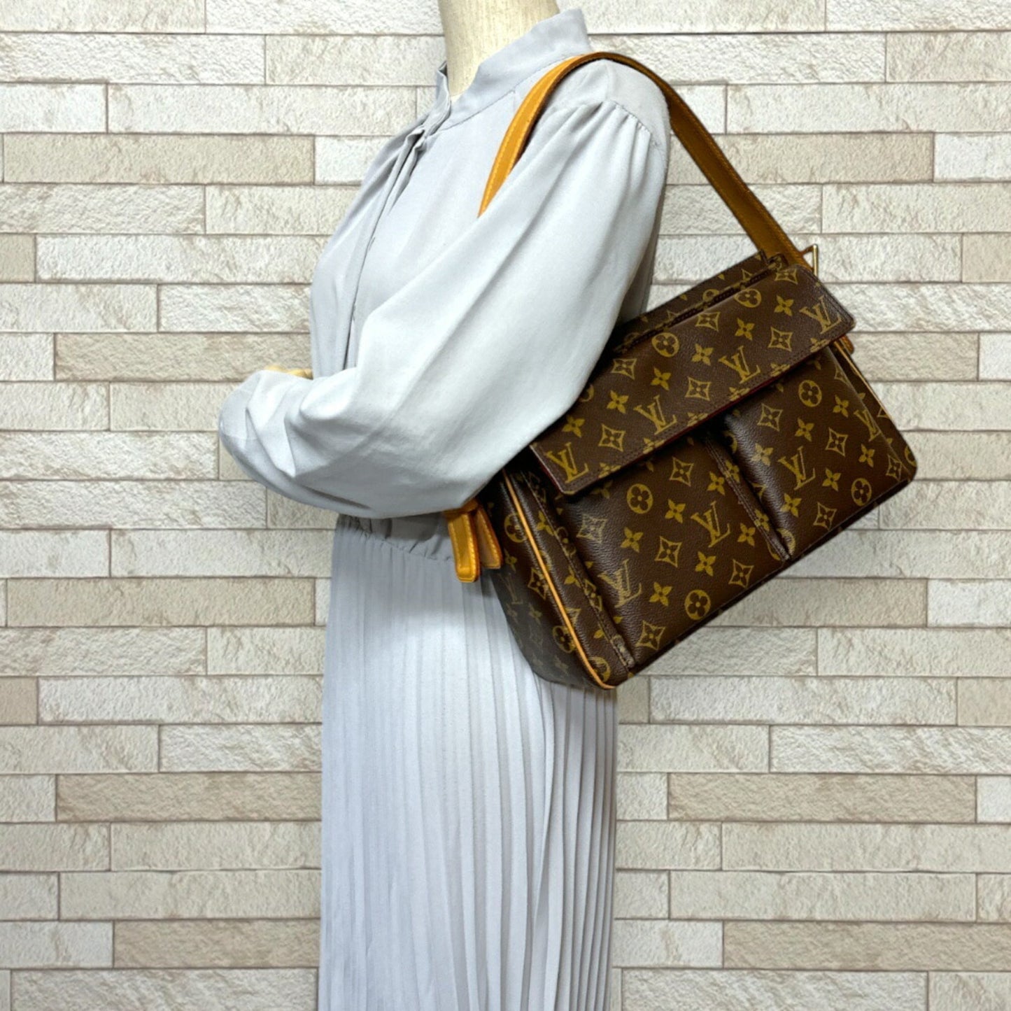 Louis Vuitton Brown Monogram Canvas Shoulder Bag