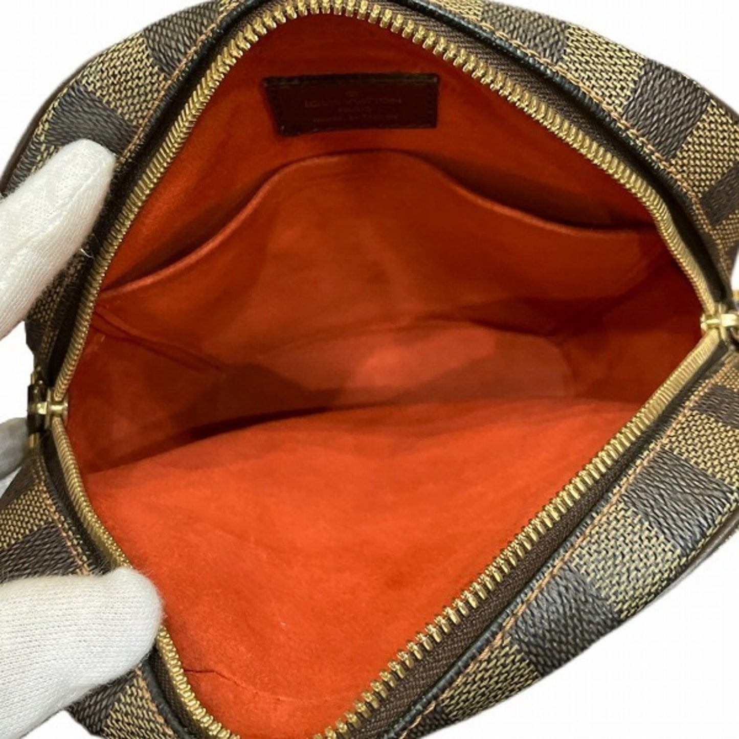 Louis Vuitton Damier Brown Damier Canvas Leather Shoulder Bag