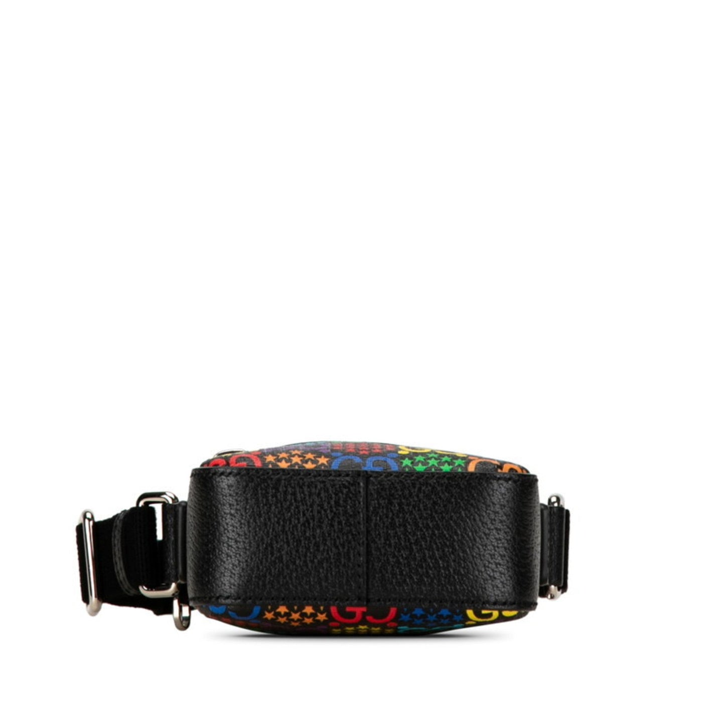 Gucci Black Multi-Color Pvc Leather Shoulder Bag