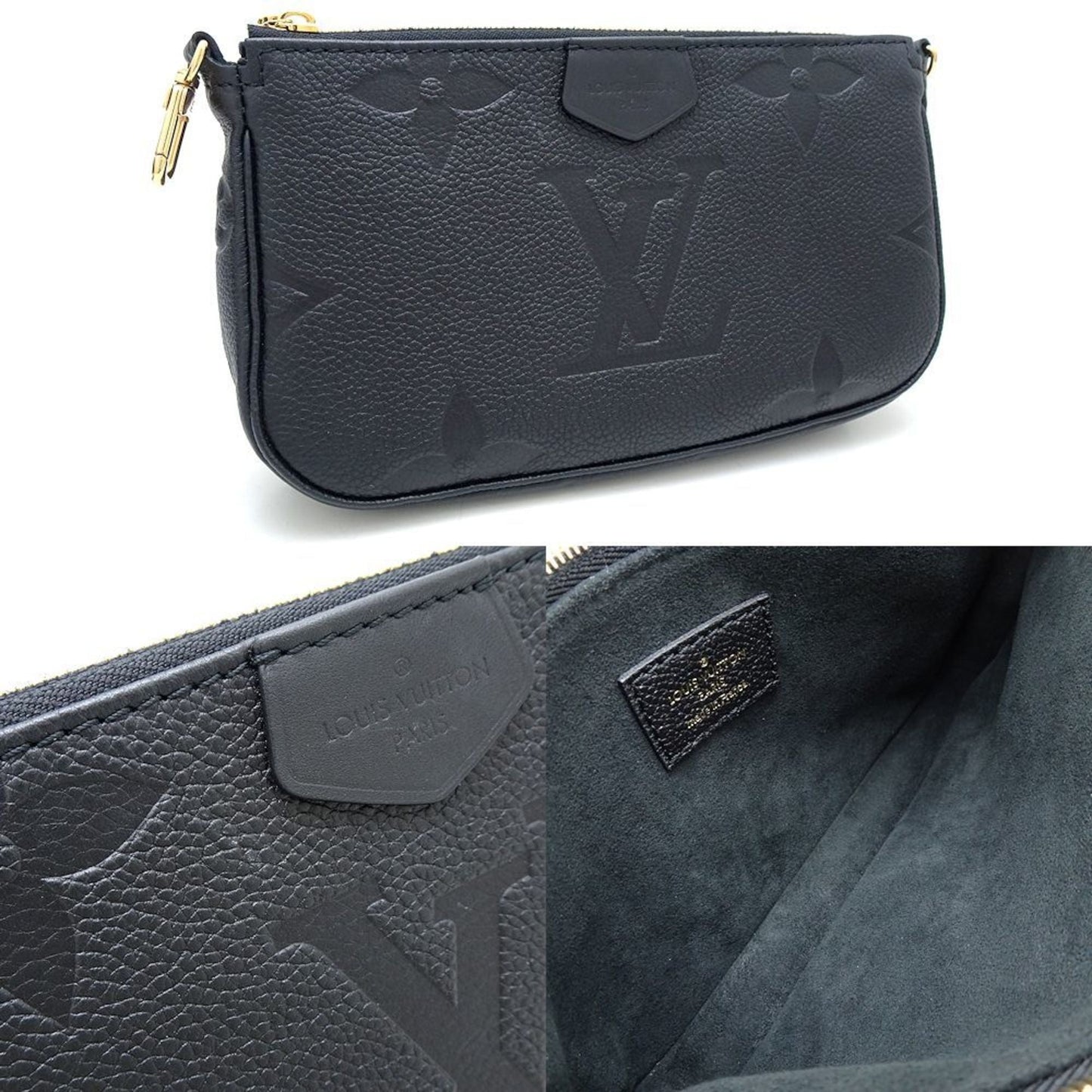 Louis Vuitton Noir Monogram Empreinte Shoulder Bag