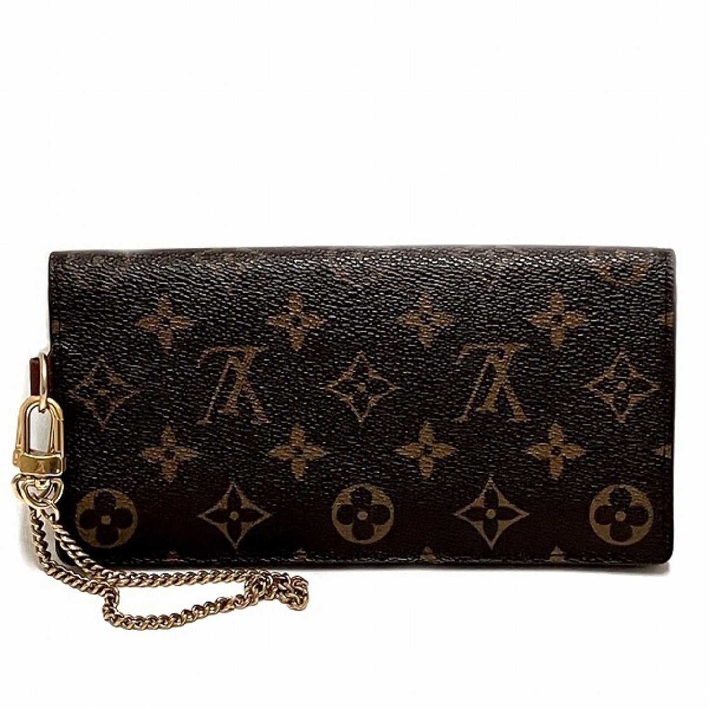 Louis Vuitton Brown Chain/Shoulder Wallet